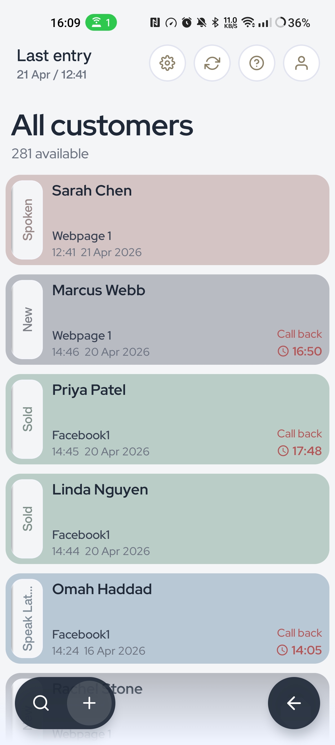MyCustomr companion app