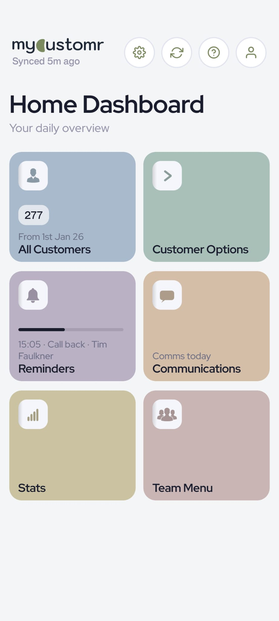MyCustomr app